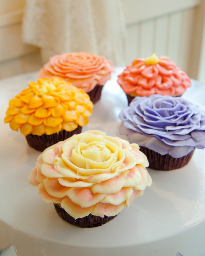 Cupcakes de Flores